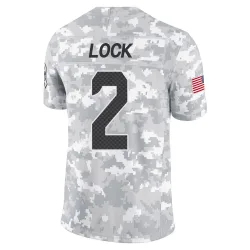 Drew Lock Seattle Seahawks Limited Youth 2024 Salute to Service Jersey (Arctic Camo)
