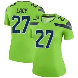 Eddie Lacy Seattle Seahawks Legend Women's Color Rush Neon Jersey (Green)