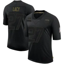 Eddie Lacy Seattle Seahawks Limited Men's 2020 Salute To Service Jersey (Black)