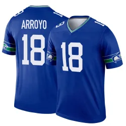 Elijah Arroyo Seattle Seahawks Legend Men's Throwback Jersey (Royal)