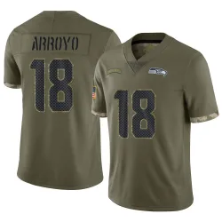 Elijah Arroyo Seattle Seahawks Limited Men's 2022 Salute To Service Jersey (Olive)