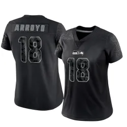 Elijah Arroyo Seattle Seahawks Limited Women's Reflective Jersey (Black)