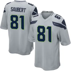 Eric Saubert Seattle Seahawks Game Men's Alternate Jersey (Gray)