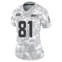 Eric Saubert Seattle Seahawks Limited Women's 2024 Salute to Service Jersey (Arctic Camo)