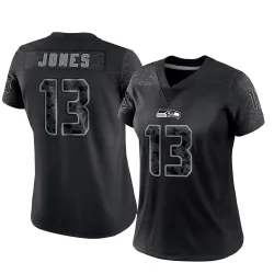 Ernest Jones IV Seattle Seahawks Limited Women's Reflective Jersey (Black)