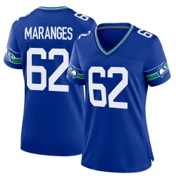 Federico Maranges Seattle Seahawks Game Women's Throwback Jersey (Royal)