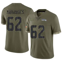 Federico Maranges Seattle Seahawks Limited Men's 2022 Salute To Service Jersey (Olive)