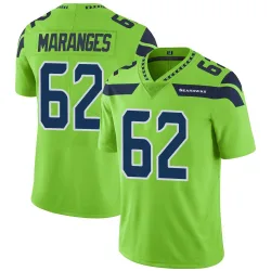 Federico Maranges Seattle Seahawks Limited Men's Color Rush Neon Jersey (Green)