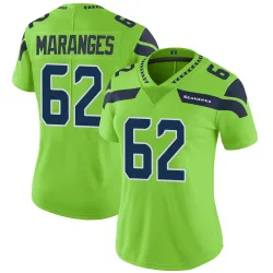 Federico Maranges Seattle Seahawks Limited Women's Color Rush Neon Jersey (Green)