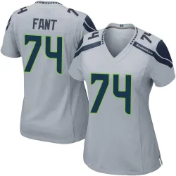George Fant Seattle Seahawks Game Women's Alternate Jersey (Gray)