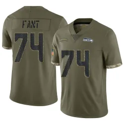 George Fant Seattle Seahawks Limited Men's 2022 Salute To Service Jersey (Olive)