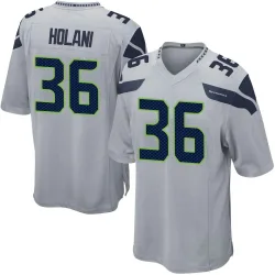 George Holani Seattle Seahawks Game Men's Alternate Jersey (Gray)