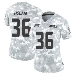 George Holani Seattle Seahawks Limited Women's 2024 Salute to Service Jersey (Arctic Camo)