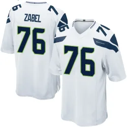 Grey Zabel Seattle Seahawks Game Men's Jersey (White)