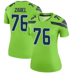 Grey Zabel Seattle Seahawks Legend Women's Color Rush Neon Jersey (Green)