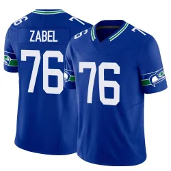 Grey Zabel Seattle Seahawks Limited Men's Throwback Vapor F.U.S.E. Jersey (Royal)