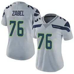 Grey Zabel Seattle Seahawks Limited Women's Alternate Vapor Untouchable Jersey (Gray)