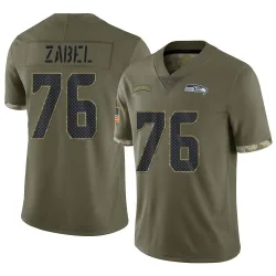 Grey Zabel Seattle Seahawks Limited Youth 2022 Salute To Service Jersey (Olive)