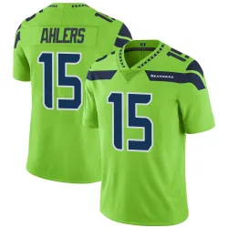 Holton Ahlers Seattle Seahawks Limited Men's Color Rush Neon Jersey (Green)