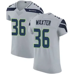 Isas Waxter Seattle Seahawks Elite Men's Alternate Vapor Untouchable Jersey (Gray)