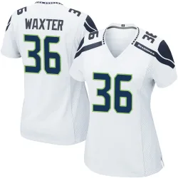 Isas Waxter Seattle Seahawks Game Women's Jersey (White)