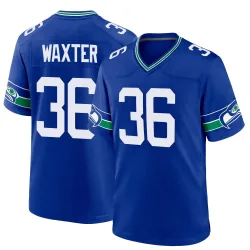 Isas Waxter Seattle Seahawks Game Youth Throwback Jersey (Royal)