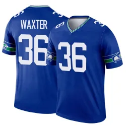 Isas Waxter Seattle Seahawks Legend Men's Throwback Jersey (Royal)