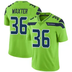Isas Waxter Seattle Seahawks Limited Men's Color Rush Neon Jersey (Green)