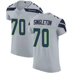 J.R. Singleton Seattle Seahawks Elite Men's Alternate Vapor Untouchable Jersey (Gray)