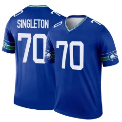 J.R. Singleton Seattle Seahawks Legend Men's Throwback Jersey (Royal)