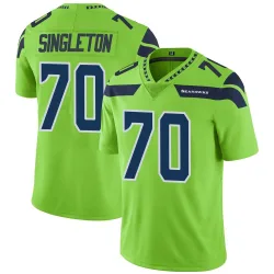 J.R. Singleton Seattle Seahawks Limited Men's Color Rush Neon Jersey (Green)