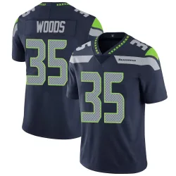 JT Woods Seattle Seahawks Limited Men's Team Color Vapor Untouchable Jersey (Navy)