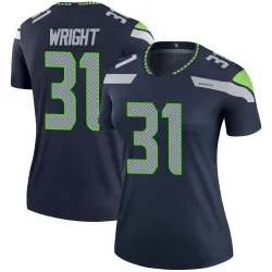 Jacardia Wright Seattle Seahawks Legend Women's Jersey (Navy)