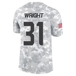 Jacardia Wright Seattle Seahawks Limited Men's 2024 Salute to Service Jersey (Arctic Camo)