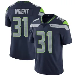 Jacardia Wright Seattle Seahawks Limited Men's Team Color Vapor Untouchable Jersey (Navy)