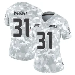 Jacardia Wright Seattle Seahawks Limited Women's 2024 Salute to Service Jersey (Arctic Camo)