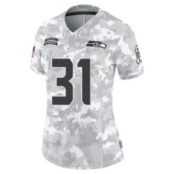 Jacardia Wright Seattle Seahawks Limited Women's 2024 Salute to Service Jersey (Arctic Camo)
