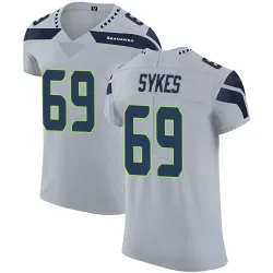 Jacob Sykes Seattle Seahawks Elite Men's Alternate Vapor Untouchable Jersey (Gray)