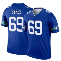 Jacob Sykes Seattle Seahawks Legend Men's Throwback Jersey (Royal)