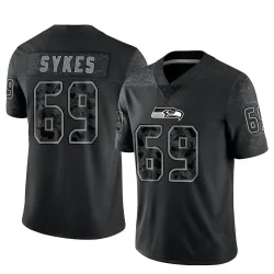 Jacob Sykes Seattle Seahawks Limited Youth Reflective Jersey (Black)