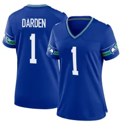 Jaelon Darden Seattle Seahawks Game Women's Throwback Jersey (Royal)