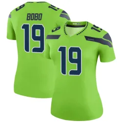 Jake Bobo Seattle Seahawks Legend Women's Color Rush Neon Jersey (Green)