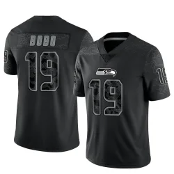Jake Bobo Seattle Seahawks Limited Men's Reflective Jersey (Black)