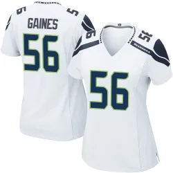 Jalan Gaines Seattle Seahawks Game Women's Jersey (White)