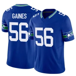 Jalan Gaines Seattle Seahawks Limited Men's Throwback Vapor F.U.S.E. Jersey (Royal)