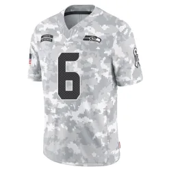 Jalen Milroe Seattle Seahawks Limited Men's 2024 Salute to Service Jersey (Arctic Camo)