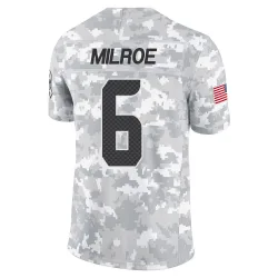 Jalen Milroe Seattle Seahawks Limited Men's 2024 Salute to Service Jersey (Arctic Camo)
