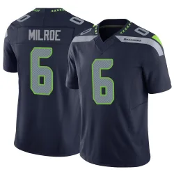 Jalen Milroe Seattle Seahawks Limited Men's Vapor F.U.S.E. Jersey (Navy)