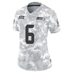 Jalen Milroe Seattle Seahawks Limited Women's 2024 Salute to Service Jersey (Arctic Camo)