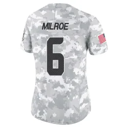 Jalen Milroe Seattle Seahawks Limited Women's 2024 Salute to Service Jersey (Arctic Camo)